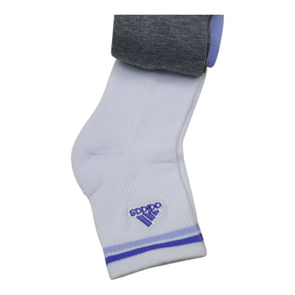 Adidas Womens High Quarter Cushioned Socks 3-Pack Climalite Cool Comfort Purple - Picture 5 of 7